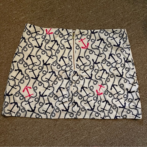 lilly pulitzer anchor print mini skirt - Picture 4 of 4